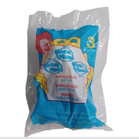Mickey Mouse McDonald's Happy Meal Toy #3 -Mickey Mouse Soft Toy 2001 - Picture 7 of 9